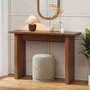 AVZEAR Mid Century Narrow Entryway Console Table, 43.3" Fluted Wood Couch Table Behind Sofa Long and Skinny for Living Room Hallway Entrance Foyer, Walnut by CozyNest Decor