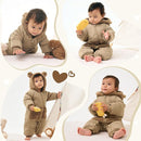 JiAmy Baby Snowsuit Newborn Winter Clothes Coat Romper Windproof Fleece Hat Zipper Baby Bear Outfit by TinyTreasures Baby Boutique