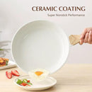 SENSARTE Nonstick Ceramic Frying Pan Skillet with Lid, 11 Inch Omelet Pan, Healthy Non Toxic Chefs Pan, Induction Compatible Egg Pan with Heat Resistant Handle, Free of Intentionally Added PFAS/PTFE by CozyNest Decor
