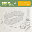 KING BIRD Raised Garden Bed Kit 2025 Upgraded Modular DIY Galvanized Planter Garden Box Outdoor for Gardening, Vegetables, Flowers, Elegant Roman Column Design, 71x24x12 in, Dark Green by GreenHaven Gardens