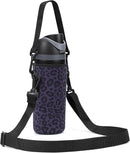 Neoprene Water Bottle Carrier Bag with Adjustable Shoulder Strap for Owala 24 OZ Tumbler, Insulated Water Bottle Cover for Owala FreeSip Insulated Water Bottle (Black Panther, 24 OZ) by TinyTreasures Baby Boutique