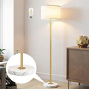 Floor Lamp for Living Room,Dimmable Gold Floor Lamp,Modern Standing Lamp with Marble Base,Tall Standing Lamp for Bedroom, Reading,Office & Kids' Room,LED Bulb Included(Gold) by CozyNest Decor