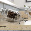 Antimbee Spice Drawer Organizer, 4 Tier- 8 Pack Kitchen Spice Rack Tray for Drawer, Expandable From 13" to 26" Acrylic Seasoning Organizer Rack Holds up 56 Spice Jars (Jars not Include) by CozyNest Decor