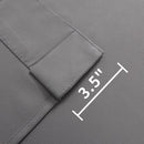 Joydeco Custom Blackout Curtains for Bedroom, 1 Panel Room Darkening Curtains & Drapes for Living Room Window Rod Pocket Back Tab (Custom Size,Light Grey) by TinyTreasures Baby Boutique