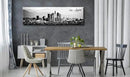 DJSYLIFE Los Angeles Skyline Wall Art Black and White USA Panoramic Cityscape Picture Canvas Prints Artwork for Bedroom Men Room Office Decoration Painting Ready to Hang 13.8"x47.3" by CozyNest Decor