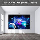 Planet Wall murals Peel and Stick Galaxy Wallpaper for Bedroom Nursery Room - 58"x86" by CozyNest Decor