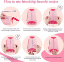 Friendship Bracelet Making Kit for Girls, Arts and Crafts Bracelets String Maker Kit for Kids Ages 8-12 Christmas Birthday Gifts by TinyTreasures Baby Boutique
