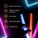 Glow Fever Glow in The Dark Sticks - 50 ct 6" Glow Sticks Bulk Party Pack with End Caps & Lanyards - Glow Party Favors for Concert, Festival, & Wedding Neon Light Sticks by Party Dragon, Multi by TinyTreasures Baby Boutique