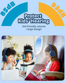 Tronsmart Kids Headphone for School Travel, Foldable Safe Volume 85/93dB, HD Stereo Sound Over-Ear Boys Girls Headphones for Kid, 3.5mm Kids Headphones with Cord for iPad, Kindle, Tablets,KH01(Blue) by TinyTreasures Baby Boutique