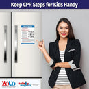 Safety Magnets by ZOCO – Infant and Child CPR Magnet (5-Pack) – 5"x7" Emergency First Aid Guide with Step-by-Step Instructions – CPR Reference for Homes, Daycares, Schools, and Parents by TinyTreasures Baby Boutique