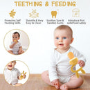 WAJIAYON Baby Breastmilk Popsicle Molds & Baby Fruit Feeder (2 Pack), Baby Food Freezer Tray Storage Containers, Silicone Teething Pacifier Feeder and Teether for Babies,Baby Feeder - Yellow by TinyTreasures Baby Boutique