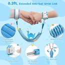 Dr.meter 3 in 1 Toddler Harness Leash + 8.2ft Anti Lost Wrist Link, Cute Dinosaur Kids Safety Harness with Key Lock, Child Walking Harness Assistant Strap for Outdoor Activity Travel by TinyTreasures Baby Boutique