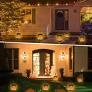EOYIZW Solar Outdoor Lights 2 Pack- 99 LEDs Solar Lantern Flickering Flame Lights for Garden Decor- IP65 Waterproof Solar Garden Lights Decor for Halloween Patio Garden Yard Porch by GreenHaven Gardens