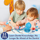 Lehoo Castle Doctor Kit for Toddlers 3-5, Kids Dentist Play Set, Toys for 4+ Year Old Girls Boys, Pretend Play for Toddlers 2-4, Kids Doctor Playset, Medical Kits for Boys 3+ by TinyTreasures Baby Boutique