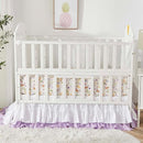Brandream Wildflower Butterfly Crib Bedding Sets for Girls Nursery Set 3-Piece Farmhouse Quilt Comforter Set, Baby or Toddler Fitted Sheet, Double Crib Skirt, Cotton by TinyTreasures Baby Boutique