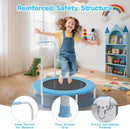 36" Mini Trampoline for Toddlers Ages 1–6 – Foldable Indoor/Outdoor Kids Rebounder with Foam Handle & Safety Padded Cover by TinyTreasures Baby Boutique