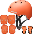 Kids Bike Skateboard Helmet Pad Set,Toddler Cyling Protective Gear Knee & Elbow Pads Wrist Guards for 5-8-10-12-14-16 Years Girls Boys Bicycle Scooter Roller Skate Inline Skating Rollerblading by TinyTreasures Baby Boutique