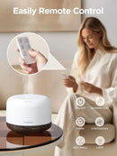 InnoGear 500ml Essential Oil Diffuser with Remote Control, Premium Ultrasonic Aromatherapy Diffusers Scent Humidifier Vaporizer Auto-Off Timer for Large Room Home, Brown by CozyNest Decor