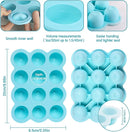 12x1.5oz Baby Food Freezer Tray with Clip Lid Light Green | Food Grade Silicone Storage Containers for Purees & Vegetables by TinyTreasures Baby Boutique