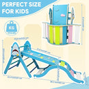Pikler Triangle Set, Climbing Toys for Toddlers 1-3 Inside with Cushion,9 in 1 Toddler Climbing Toys Indoor, Montessori Foldable Wooden Pikler Triangle Set for Kids 1-3，Gift for Boys and Girls by TinyTreasures Baby Boutique
