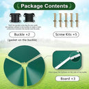 Gtongoko 19 Inch Squirrel Baffle for Bird Feeder Pole Squirrel Guards for Shepherds Hook Stopper for Bird Feeders Green 1 Pack by GreenHaven Gardens