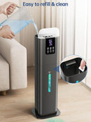 8L Smart Humidifier for Large Room Bedroom, Cover up to 505ft², Easy Top Fill, Remote & APP Control, Aroma Box, RGB Light, Last 48 Hours Suitable for Indoor Plant, Office, Home by TinyTreasures Baby Boutique