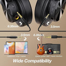 OneOdio A70 Bluetooth Over Ear Headphones, Wireless Headphones with 72H Playtime, Hi-Res, Built-in Mic, 3.5mm/6.35mm Wired Audio Jack for Studio Monitor & Mixing DJ Guitar AMP, Computer Laptop PC by TinyTreasures Baby Boutique