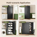 Letaya Storage Cabinet,75" H Metal Kitchen Pantry Cabinets with Doors and Adjustable Shelves,Pantry Organizers for for Cupboard/Dining/Bathroom/Office/Garage Room,Black by CozyNest Decor