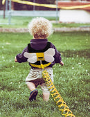 Toddler Harness with Anti Lost Wrist Link - Cute Children Leashes, Yellow Bees Baby Traction Safety Rope Leash with Key Lock Design, for Boys/Girls Walking Assistant by TinyTreasures Baby Boutique