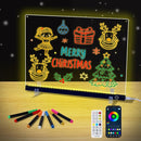 Lumiboard Led Drawing Board with Colors,Light Up Acrylic Cosmody Drawing Board,Glowing Led Note Board with Light,Lumiboard Led Boards to Write On,Christmas Gifts for Kids (Standard) by TinyTreasures Baby Boutique