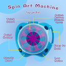 Spin Art Machine Variable Speed, Battery Operated Spinner - Paint Spinner with Splatter Guard, Washable Paint, Spin Art Kit, Art Design Card, Stem Toys, Kid Arts and Crafts, Girls Boys by TinyTreasures Baby Boutique