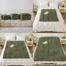 WESHIONGOO Chunky Knit Blanket Throw 50"×60" Knitted Throw Blankets for Couch Bed Fluffy Soft Blanket with Jumbo Chenille Yarn Thick 100% Handmade (Olive Green) by CozyNest Decor