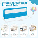 BABY JOY Bed Rails for Toddlers, 59'' Extra Long, Swing Down Bed Guard w/Safety Straps, Folding Baby Bedrail for Kids Twin, Double, Full Size Queen & King Mattress (Blue, 59-Inch) by TinyTreasures Baby Boutique
