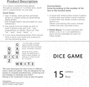 Crossword Dice Game, Word Game, Fun for Family Game Night, Festive Parties, Gatherings & On-The-Go Fun, Crossword Puzzle with 15 Large Letter Dice by TinyTreasures Baby Boutique