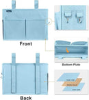 Surblue Bedside Caddy Hanging Organizer Bedside Storage Bag for Bunk and Hospital Beds (Small, Skyblue) by CozyNest Decor