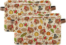 Storage Basket Thanksgiving Day Pumpkins Cube Storage Bins Organizer Bag Collapsible Closet Shelf Baskets with handle for Baby Cloth Pet Toy Book 14.2×10.2×8.3 IN by TinyTreasures Baby Boutique