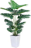 Artificial Monstera Plant 5ft, Realistic Fake Plants with Silk Leaves & Texture Trunk, Artificial Plants for Home Office Decor Indoor Outdoor Housewarming Gift by CozyNest Decor