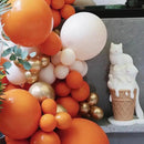 130pcs Burnt Orange Balloons Different Sizes 18" 12" 10" 5" Retro Orange Latex Balloon Garland Arch Kit for Birthday Baby Shower Graduation Wedding Anniversary Party Decorations by CozyNest Decor