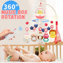 Baby Crib Mobile with Night Lights and Music,Hanging Mobile for Crib Bassinet with Rotation, Projection,Remote Control,Babies Crib Toys for Nursery Newborn Infant Boys Girls (Pink) by TinyTreasures Baby Boutique