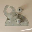 mushie x Bluey Silicone Baby Bib | Adjustable Fit Waterproof Bibs (Bluey Sage) by TinyTreasures Baby Boutique