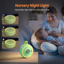 White Noise Machine Portable Sound Machine with 22 Soothing Sounds for Kids Adults, 4 Modes Night Light,3 Sleep Timer,Sound Therapy for Home Office Travel,Green by TinyTreasures Baby Boutique