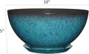 Classic Home and Garden Premiere Collection Planter, Rosie 10", Indigo Speckle by GreenHaven Gardens