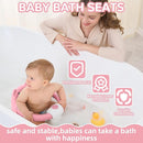 Baby Bath Seat for Babies 6 Months & up, Non-Slip Toddler Bath Seats for Babies Sitting Up, Safe Infant & Newborn Bathtub Chair with 4 Suction Cups & Soft Cushion for Shower,Pink by TinyTreasures Baby Boutique