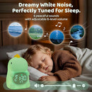 Dinosaurs Alarm Clock with Night Light for Kids with Sleep Training and Sound Machine, Rechargeable Silicone Lamp OK to Wake Clock，Cute Animal Tabletop Lamp, Perfect Sleep Companion for Boys Girls by TinyTreasures Baby Boutique