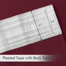 MIULEE Wine Red Back Tab Blackout Curtains 84 Inch Length 2 Panels Set for Living Room Bedroom Privacy, Rod Pocket/Pinch Pleat Thermal Insulated Room Darkening Pleated Light Blocking Drapes by TinyTreasures Baby Boutique