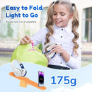 EarFun K2 Kids Bluetooth Headphones, Kids Headphones with Volume Limited, 40H Playtime, Built-in Mic, Stereo Sound, Foldable Over-Ear Headphone for School/Travel/iPad/Tablet, White by TinyTreasures Baby Boutique