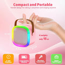 Karaoke Machine for Kids Adults, Portable Bluetooth Speaker with Wireless Microphone and LED Lights, Kids Toys Birthday Gifts for Girls and Boys Ages 4, 5, 6, 7, 8,9,10,11,12+ Years, Home Party by TinyTreasures Baby Boutique