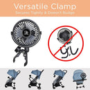 liuliuby Baby Stroller Fan with Clip | Clip On Fan for Baby Car Seat | Portable & Rechargeable with Durable Clamp | Stroller Accessories | Small Cooling USB Chargeable Battery (Jet Black) by TinyTreasures Baby Boutique