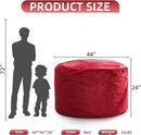Hobestluk 4FT Bean Bag Chair Giant Bean Bag Chairs for Adults Large Bean Chairs with Removable Cover, Beanbag Chair with Filler, Adult Bean Bag Chairs for Living Room, Bedroom by CozyNest Decor
