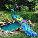 chisheen Peacock Statue Garden Decor Metal Peacock Yard Art Lawn Decoration Outdoor Sculpture for Women Mom by GreenHaven Gardens